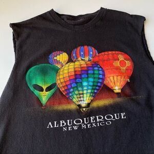 Vintage Albuquerque balloon festival T-shirt New Mexico black medium sleeveless